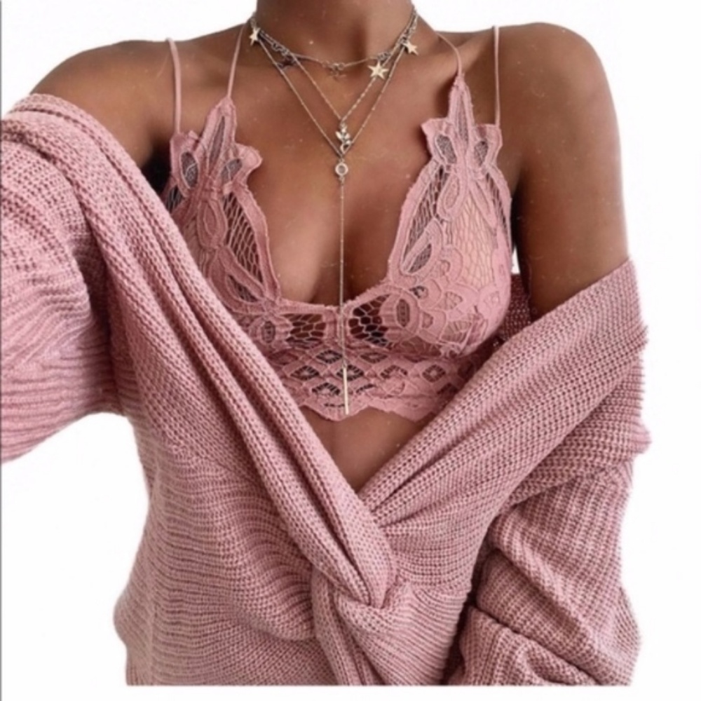 PINK LACE BRALETTE - Picture 2 of 6
